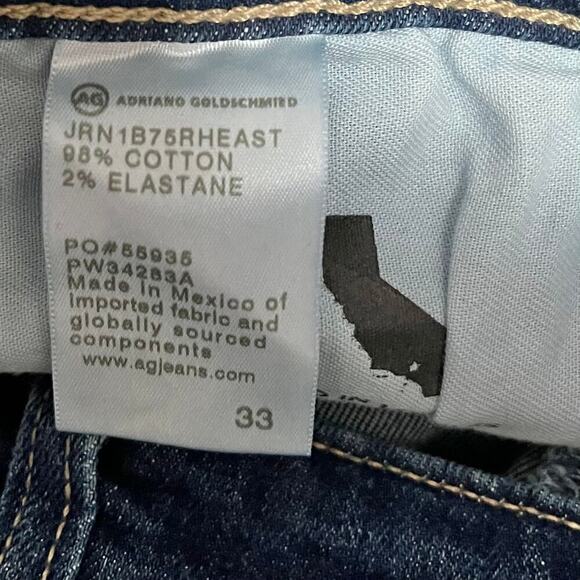 Adriano Goldschmied High Rise Alexxis‎ Bootcut Jeans Size 33 East Blue Dark Wash - Picture 8 of 9